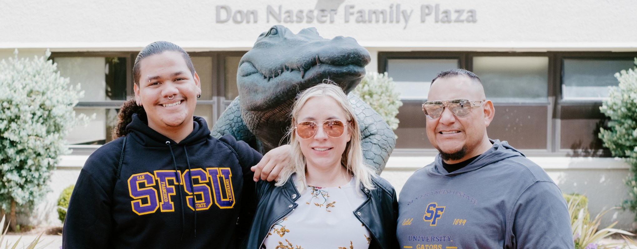 Admitted student with family at Explore SF State