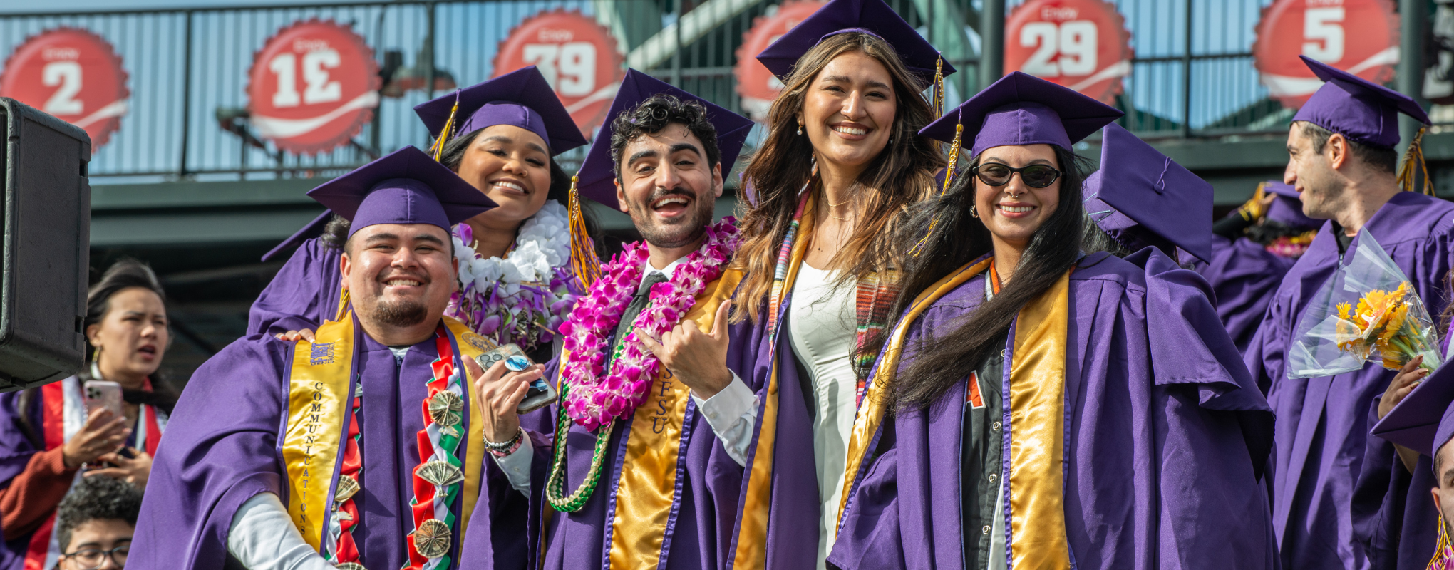 SFSU Students celebrate commencement at Oracle Park