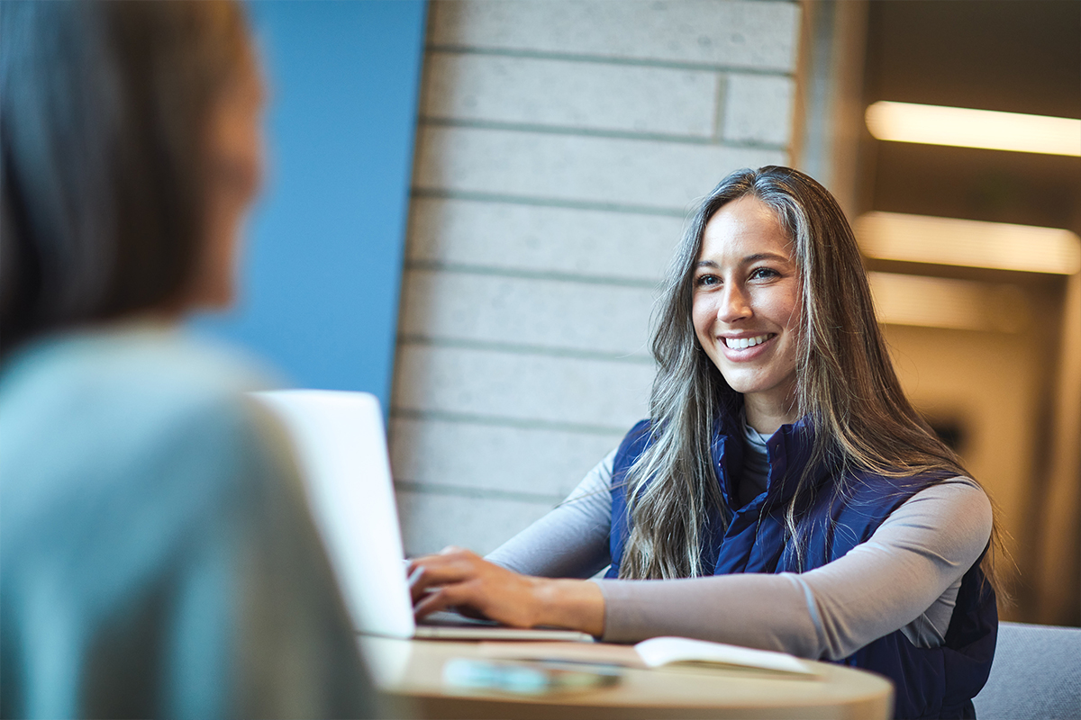 Student advising session